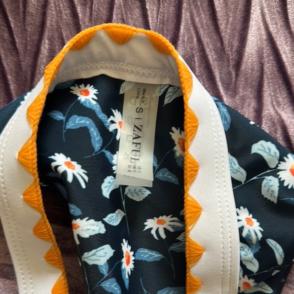 Zaful Blue and Orange Bikini with Camouflage Pattern - Picture 5 of 8